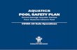 AQUATICS POOL SAFETY PLAN Services/Documents... · 2020. 8. 28. · Occupancy Limits – Pool Spaces Pool Spaces Maximum Occupancy Main Pool (Adult/Senior Swim Set-up) 34 Main Pool