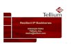 Resilient IP Backbones · 2007. 12. 27. · IP backbone alternatives IP-over-DWDM IP-over-OTN Traffic routing & planning Network case studies Research Issues. 3 Tellium Overview ...