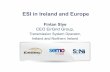 ESI in Ireland and Europeiiesi.org/assets/pdfs/iiesi_nov_slye.pdf · 2018. 4. 30. · European Energy Roadmap 2050 2010 2020 2030 2040 2050 19% 39% Energy Mix Heat & Transport Electricity
