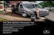 The 2016 Sprinter Passenger Van - Mercedes-Benz Vans · 2020. 3. 31. · Mercedes-Benz reserves the right to make any changes at any time, without notice. Mercedes-Benz Canada Inc.,