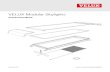 VELUX Modular Skylights VELUX modular skylights are sash-frame constructed single skylights with a high-insulating