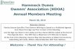 Owners’ Association (HDOA) Dunes/Current...Owners’ Association (HDOA) Annual Members Meeting March 28, 2016 1 Attention Owners Florida Statute Specifies That Owners Wishing to