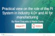 Practical view on the role of the PI System in industry 4.0 ......Business Analytics PI Integrator for Business Analytics Real-time AI #PIWorld ©2020 OSIsoft, LLC Data Cleaning Business