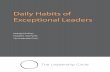 Daily Habits of Exceptional Leaders - The Leadership Circleleadershipcircle.com/wp-content/uploads/2018/09/Daily-Habits... · In 2014, Padraig O’Sullivan and Roma Gaster, Partners