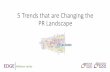 5 Trends that are Changing the PR Landscape - Edge Legal Marketing · 2020. 3. 19. · 5 Trends that are Changing the PR Landscape. 1. Movement from print to online 2. ... •Increase