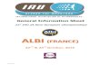 ALBI (FRANCE) ALBI 20160321.pdf · 2016. 3. 21. · 07.03.2016.2 General Information Sheet 21st IAU 24 Hour European Championships ALBI (FRANCE) 22nd & 23rd October, 2016
