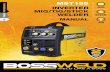 INVERTER MIG/TIG/STICK WELDER€¦ · The BOSSWELD MST195 is the latest in IGBT welder technology, this lightweight multipurpose welder is very simple to set up and operate enabling