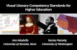 Visual Literacy Competency Standards for Higher Education · Visual Literacy Competency Standards for Higher Education ... Use images and visual media effectively 6. Design and create