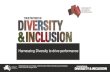 Harnessing Diversity to drive performance - IPAA WA...3 KEY PIECES OF RESEARCH 1. Cracking the Cultural Ceiling: Future Proofing Your Business in the Asian Century 2. Capitalising
