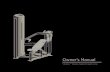 CWR197777-241 rev F Experience Strength S-Line Seated Row AG … · 2014. 12. 29. · Seated Leg Curl.....8 Leg Press / Calf Extension ... Leg Press / Calf Extension : Specifications