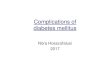 Complication of diabetes mellitus - Semantic Scholar · 2018. 11. 27. · diabetes mellitus Nóra Hosszúfalusi 2017. Acute and chronic complications Acute - diabetic ketoacidosis