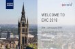 WELCOME TO EKC 2018 - koseabe.files.wordpress.comWELCOME TO EKC 2018. EKC2018 GLASGOW Glasgow Central ABOUT EKC Europe-Korea Conference on Science and Technology ... Science, Technology
