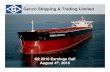 Genco Shipping & Trading Limiteds21.q4cdn.com/.../Genco-Q2-2016_Earnings-Presentation.pdf5 Second Quarter 2016 and Year to Date Highlights Net loss attributable to Genco Shipping &