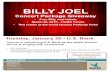 BILLY JOEL - ADESAimages.adesa.com/publicweb/promotions/auctions/memphis/...BILLY JOEL Concert Package Giveaway • Four Billy Joel tickets • March 25, 2016 – FedEx Forum • Two