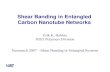 Shear Banding in Entangled Carbon Nanotube Networks · 2008. 7. 1. · Shear Banding in Entangled. Carbon Nanotube Networks. Erik K. Hobbie. NIST Polymers Division. Euromech 2007