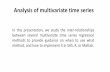 New Analysis of multivariate time series - Stony Brookzhu/ams586/ECM.pdf · 2018. 4. 5. · In this presentation, we study the inter-relationships between several multivariate time