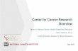 Center for Cancer Research Overview/uploads/... · • Advanced Preclinical Research • Comparative Oncology ... Interdisciplinary Strengths of CCR’s Research Portfolio 33% 14%