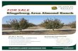 Kingsburg Area Almond Ranch · 2018. 1. 13. · Kingsburg Area Almond Ranch 37.01± Acres Fresno County, California • Consolidated Irrigation District • Two newer ag pumps, wells,