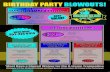 BIRTHDAY PARTY BLOWOUTS! - Grand Slam...LASER TAG BIRTHDAY Birthday Package # 3. . . . $3.00 $17 Add On Playzone Laser Tag Mini Golf Krazy Kars $3.00 Arcade Card Slice of Pizza and