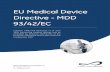 EU Medical Device Directive - MDD 93/42/EC - ROCH...devices are liable to act upon the body with action ancillary to that of the device, the placing of the devices on the market is
