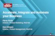 Accelerate, Integrate and Automate your Business...Accelerate, Integrate and Automate your Business Pierre Fricke Director, Product Marketing, Red Hat Ken Johnson Director, Product
