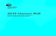 2015 Honour Roll - unitedwayeo.ca · 2015 Honour Roll Celebrating United Way Ottawa’s most notable philanthropists.