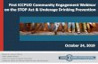 First ICCPUD Community Engagement Webinar on the STOP ......First ICCPUD Community Engagement Webinar on the STOP Act & Underage Drinking Prevention Robert M. Vincent, MS.Ed Public