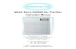 Multi-Tech S3500 Air Purifier · 1. Make sure that air filter cartridge is in place before operating the S3500 air purifier, or direct UV rays may escape through the front cover of