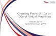 Creating Pools of 10s or 100s of Virtual Machinesarchive.apachecon.com/na2013/presentations/26... · Granular internal workflows (short transactions) ... Activiti (from Alfresco)