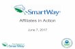 Affiliates in Action · 6/7/2017  · SmartWay Affiliates in Action - Webinar (June 7, 2017) Author: U.S. EPA Subject: This presentation focuses on the role and commitment of the