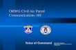 ORWG Communications 101 · Communications 101 Voice of Command LtCol David A. Rudawitz Oregon Wing Director of Communications October 2019 Civil Air Patrol Communications User Training