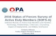 2016 Status of Forces Survey of Active Duty Members (SOFS-A)download.militaryonesource.mil/12038/MOS/Surveys/2016-SOFS-Brie… · Sample Size Weighted Response Rate February 2016