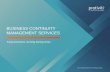 Business Continuity Management Services · PROTIVITI’S INDUSTRY KNOWLEDGE AND EXPERTISE Protiviti's knowledgeable professionals have decades of experience working with clients in