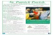 St. Patrick Parish...2020/08/23  · St. Patrick’s Parish Rutland, MA Mass Intentions sin and death.Public Masses have resumed with Covid-19 precautions including: Wearing Masks,
