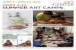 AGES 4-14 SUMMER ART CAMPS · landscape zentangles, and air tray clay bowls. Afternoon ceramics campers will create their own forest scenes out of clay, and other exciting ceramics