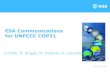 ESA Communications for UNFCCC COP21 and COP21_1.pdf2. ESA at COP21 Side Events at COP21 There are more than 800 applications for side events at COP21 and about 150 slots available.