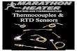 HEATERS AND THERMOCOUPLES - Backer Marathon · thermocouples, mineral insulated thermocouples, and RTDs. Marathon has hundreds of different models in stock and offers quick turnaround,