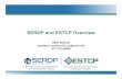 SERDP and ESTCP Overview · Department of Defense Directive 3200.15: ... Through RDT&E investments Maintain near and long term training and test capacity Minimize and prevent restrictions