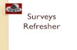 Surveys Refresher · Writing survey questions is often a balancing act ... Loaded and leading questions ... Avoid Loaded or Leading Questions Did you “socially promote” any students