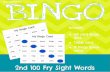 Eduprintables – Thousands of Activities, Games, Worksheets ...€¦ · Free version of Bingo! 2nd 100 Fry Sight Words ©eduprintables.comPaid version of Bingo! 2nd 100 Fry Sight