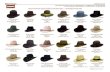Akubra-USA Style Guide · #1622 Banjo Paterson Sizes 54 - 64 Heritage Fawn, Charcoal Heritage - Premium Fur Felt #1606 Bushman Sizes 55 - 63 Nullarbor Tan, Moonstone #1616 Coober