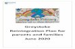 Greystoke Reintegration Plan for parents and families June ... · Reintegration Plan for parents and families June 2020 . 2 Contents ... Staggered start and end of day times Page