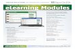 for libraries and classrooms (c(ontitued rvs() · Our new eLearning Modules provide focused, tar-geted coverage of core-curriculum topics. Designed for libraries and classrooms, eLearning