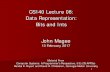 CS140 Lecture 08: Data Representation: Bits and Ints John ...jmagee/cs140/slides/cs140.Lect08.BitsIn… · Data Representation: Bits and Ints. 2 Today: Bits, Bytes, and Integers ...