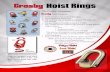 New Hoist Rings · 2016. 3. 3. · Hoist Rings vs. Eye bolts Hoist Rings: Full WLL in any direction of sling pull. WLL stamped on each Hoist Ring washer. Crosby Hoist Rings can be
