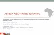 AFRICA ADAPTATION INITIATIVE - UNFCCC...2016/09/05  · African Union Summit in June 2015 African Ministerial Conference on Environment (AMCEN) to develop with the African Group of