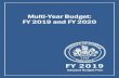 Multi-Year Budget - FY 2019 and FY 2020 - FY 2019 Adopted ... · federal tax reform approved in early 2018 is expected to also reinforce the economy. The federal budget deal approved