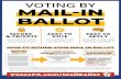 VOTING BY MAIL˜IN BALLOTyour county election oﬃce. APPLY ONLINE Mail-in and absentee ballot m. LAST DAY TO APPLY 27 FOR A MAIL-IN BALLOT OCT eived 8 pm. LAST DAY TO RETURN …