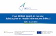 From BRIDGE Health to the new Joint Action on Health ... · 6/6/2018  · information system infrastructure Mission and strengthen its core elements. •better use data and expertise