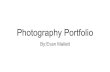 Photography Portfolio€¦ · Photography Portfolio By:Evan Mallett. 3 Best Techniques . 3 Best Aesthetics